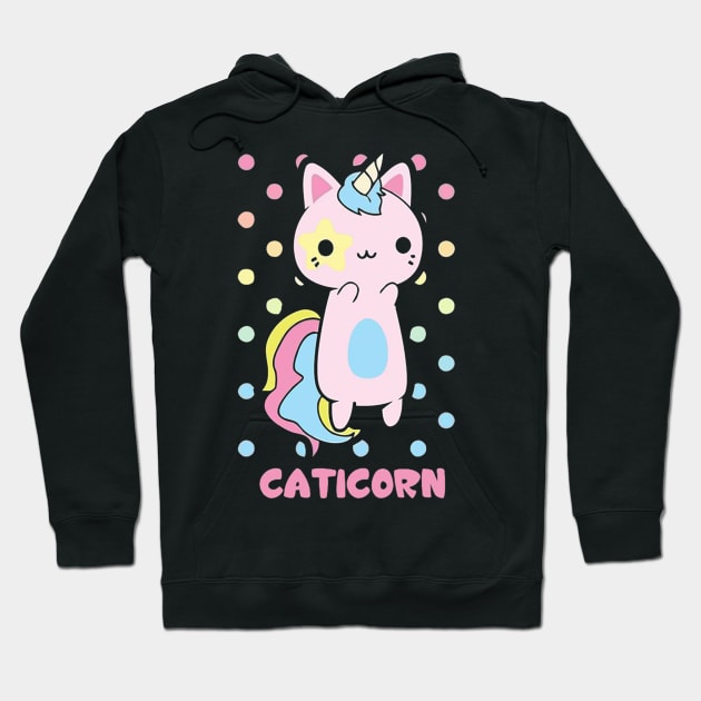 Caticorn funny cat lovers gift Hoodie by BadDesignCo